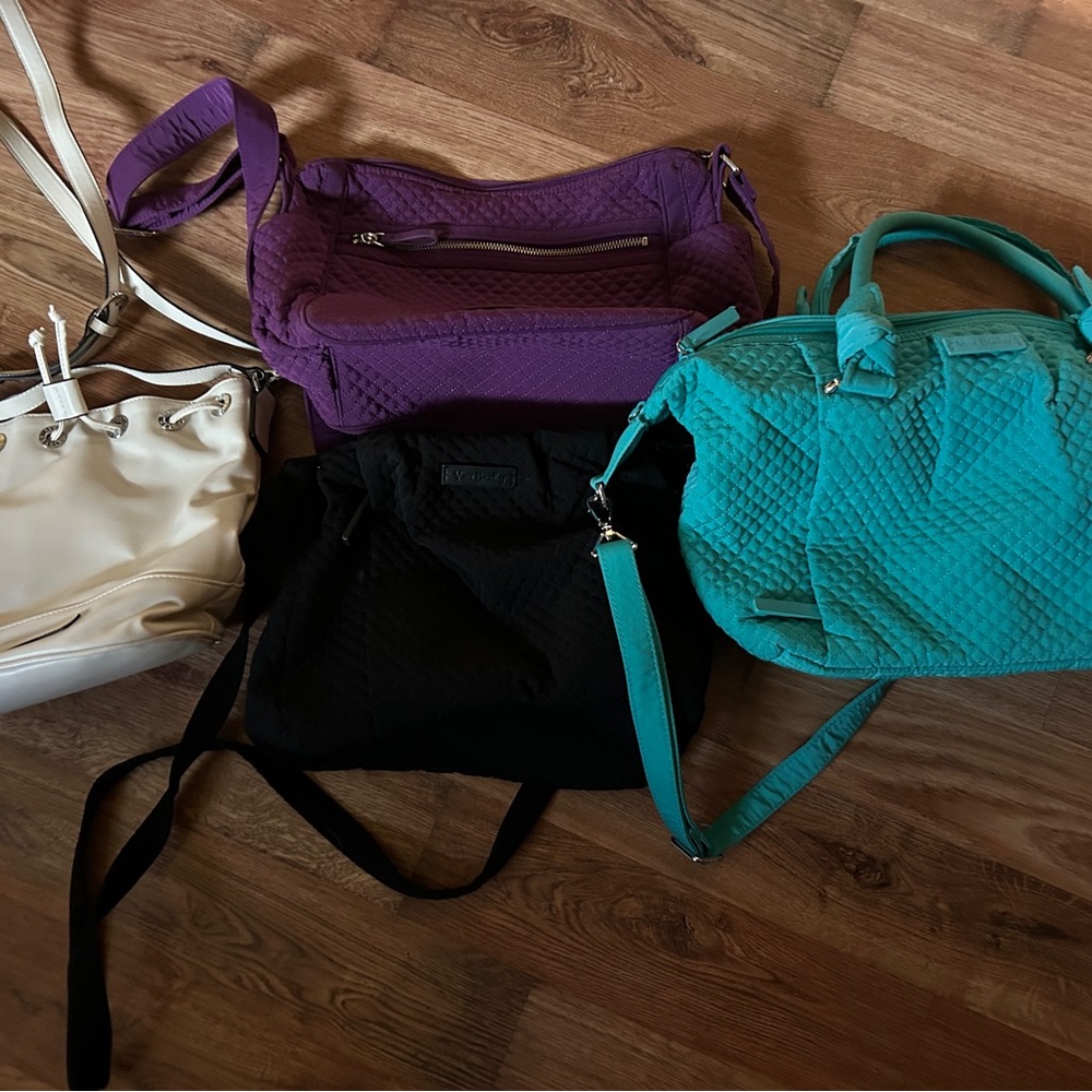 Vera Bradley Crossbody Bags - Cream, Black, Purple, Teal